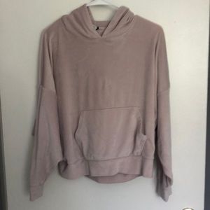 Velvety Cropped Hoodie